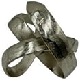 thumbnail image 2 of Bergamo Art 8" Wide Decorative Handmade Aluminum Abstract Sculpture in Nickel, 2 of 4