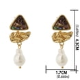 thumbnail image 3 of YFGEFTR Clearance Versatile Metal Abalone Earrings And Studs For Women's Daily Wear, 3 of 6