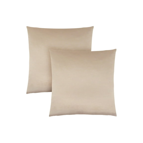 Pillows, Set Of 2, 18 X 18 Square, Insert Included, Decorative Throw, Accent, Sofa, Couch, Bedroom, Gold Hypoallergenic Polyester, Modern