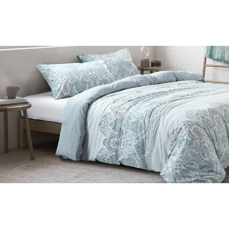 Mackenna Paisley 100 Cotton Cool Duvet Cover Set 3pcs Walmart
