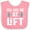 Pink and White, variant on Inktastic Weightlifting You Had Me at Lift Boys or Girls Baby Bib