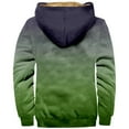 thumbnail image 4 of Outfmvch Hoodies For Men Hoodie Men'S Hooded Fleece Gradually Changing Sweater Zip Up Hoodie Green L, 4 of 5
