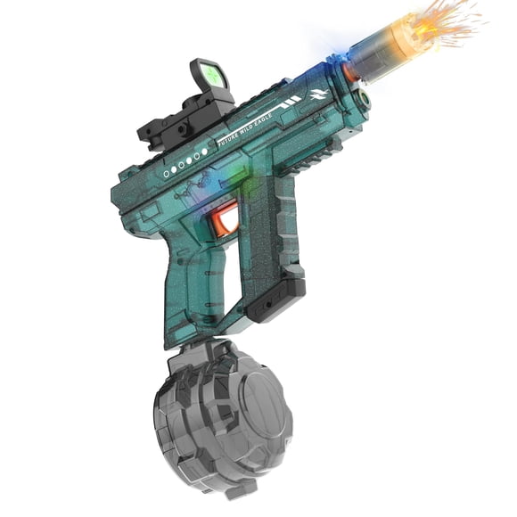 Pistola de agua eléctrica Lawdiey con tanque de 800 ml, 8-12 años, verde oscuro