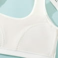 thumbnail image 6 of 2 Pcs Girls Sports Bra First Bra for Girls Training Bra Seamless with Padded Soft and Breathable Integrated Fixed Pad Suitable for Daily Use White 7-13 Years, 6 of 6