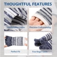 thumbnail image 3 of likloks 3 Pairs Cotton 5 Toe Socks for Men & Women, Breathable Moisture Wicking Low Cut Striped Athletic Socks for Running, Cycling & Sports Medium, 3 of 6