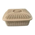 thumbnail image 4 of Cesta de frutas con tapa, soporte para frutas, cuenco y almacenamiento para palillos para la cocina. Caqui Grande, 4 of 9