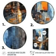 thumbnail image 3 of Designart "Times Square Yellow and Grey New York" Cityscapes Floater Framed Wall Art Print, 3 of 7