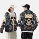 thumbnail image 4 of Fotbe Vintage Leaf Flower Skull Chaqueta con Protección Solar UPF 50+ para Hombre y Mujer, Camisa con Capucha y Bolsillos-XX-Large, 4 of 7
