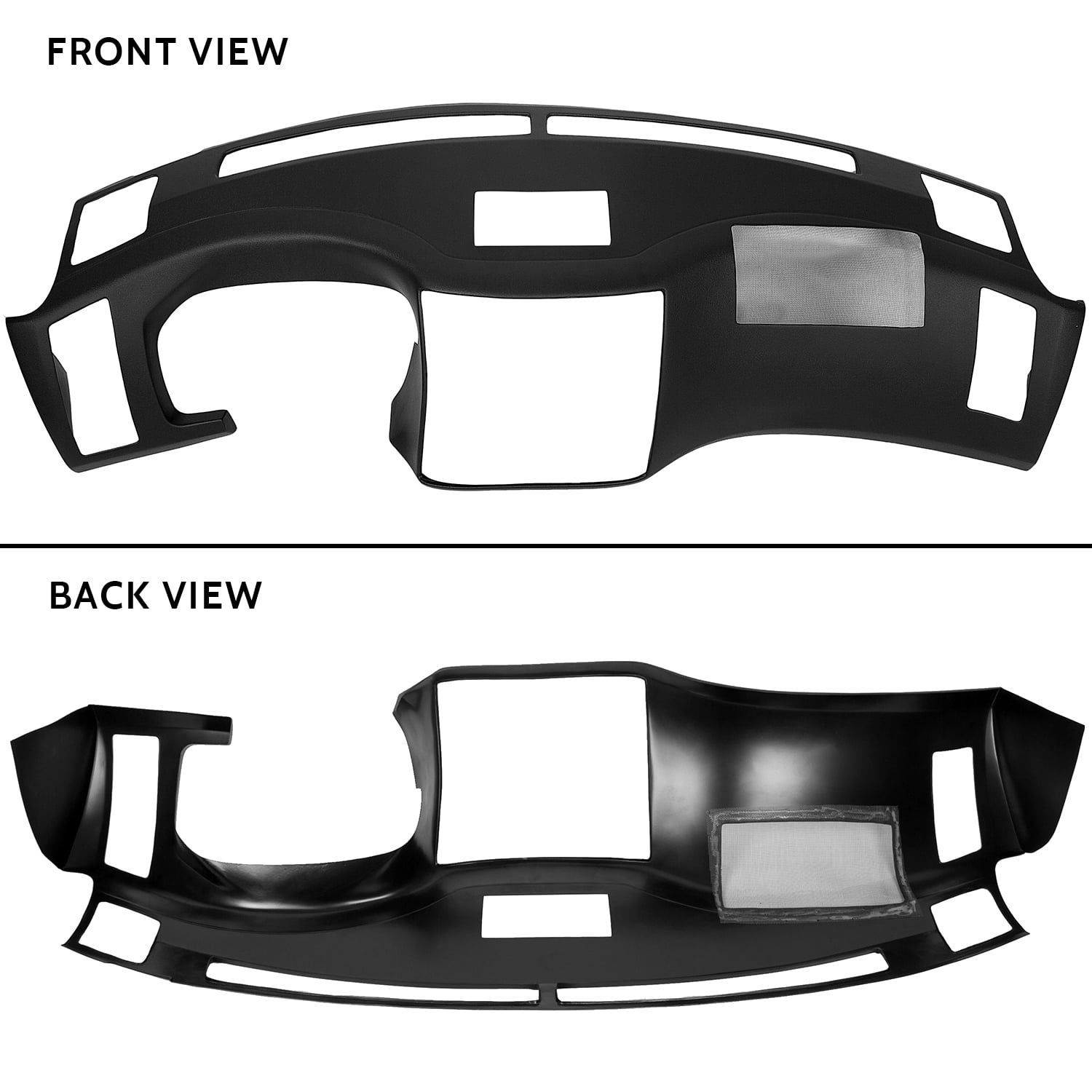 Kojem Dash Cap Overlay Replacement Compatible with 2006-2008 Infinity Fx35 W/Glue Black Dash Cover