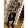 thumbnail image 3 of GXFC Women Winter Fleece Quilted Jacket Casual Floral Print Cardigan Lightweight Long Sleeve Button Oversize Coat for Fall Loose Outwear Streetwear, 3 of 9