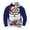 Blue, variant on Wyobmus Men's Christmas Quarter Zip Sweatshirts Novelty 3D Santa Claus Print Pullover Long Sleeve Tops Sweatshirt Blue