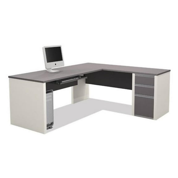 Bowery Hill L-Shaped Desk in Sandstone