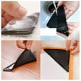 thumbnail image 5 of 8Pcs Anti-slip Rug Pad Ruggies Reusable Washable Silicone Carpet Pad Floor Gripper Suction Grip Stopper Corner Carpet Mat Holder, 5 of 5