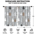 thumbnail image 2 of Blackout Kids Curtains,Gray Christmas Tree Pattern Childrens Insulated Curtains Set Of 2,Bedroom Essentials,Toddler Room Decor 42"x63", 2 of 5