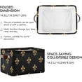 thumbnail image 2 of Coolnut Mardi Gras Texture (1) Foldable Storage Basket for Shelves, Collapsible Sturdy Storage Bin with Handles, Canvas Storage Cube for Organizing Closet 1PCS Home Decor, 2 of 7