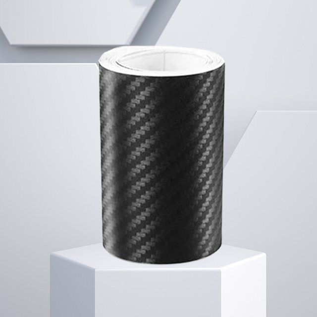 Etiqueta engomada de la puerta del coche tira protectora impermeable de fibra de carbono para la ventana de la puerta del vehículo