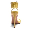 thumbnail image 3 of Lace up High Heel Sandals Pointed toe Strappy Open Stiletto Heels Party Wedding Shoes, 3 of 6