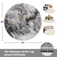 thumbnail image 5 of SIXHOME 6'x6' Area Rugs for Living Room Marble Swirl Abstract Rug Ultra Soft Washable Rugs for Bedroom Anti Slip Durable Carpet Home Decor for Dining Room, 5 of 5