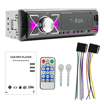 Woudy Single DIN Car Stereo Audio In-Dash FM Aux Input Receiver USB MP3 Radio Player SD