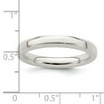 thumbnail image 4 of Auriga Fine Jewelry 925 Sterling Silver 3mm Wedding Band Ring Size- 5 for Women, 4 of 7