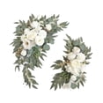 thumbnail image 3 of 2 guirnaldas de flores artificiales, guirnalda floral, adorno rústico decorativo, arco de boda Blanco, 3 of 8