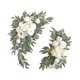thumbnail image 3 of 2 guirnaldas de flores artificiales, guirnalda floral, adorno rústico decorativo, arco de boda Blanco, 3 of 8