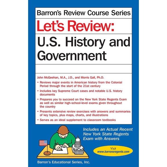 Pre-Owned Let's Review U.S. History and Government (Paperback) 1438009623 9781438009629