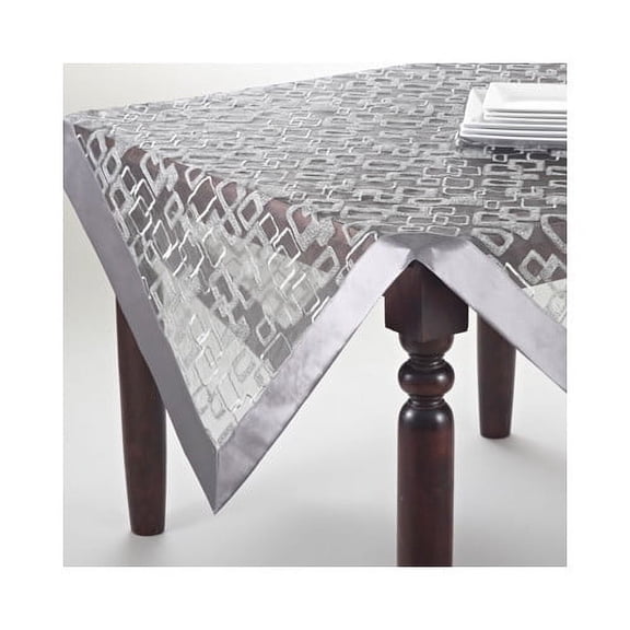 Saro Mondrian Embroidered Tablecloth