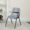 thumbnail image 2 of Flash Furniture Gray Ergonomic Shell Chair with Left Handed Flip-Up Tablet Arm, 2 of 6