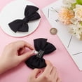 thumbnail image 3 of 2pcs Bowknot Shoe Clips Removable Shoe Clips Satin Bow Shoe Clips Elegant Shoes Buckles Detachable Ribbon Shoe Clip Black, 3 of 9
