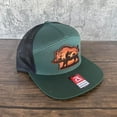 thumbnail image 4 of Hog Hunting Hat – Richardson 168 Snapback – Leather Patch Wild Boar & Rifle Scene, 4 of 5