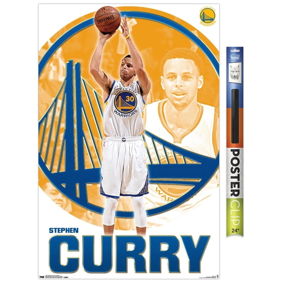 NBA Golden State Warriors - Stephen Curry 15 Wall Poster, 22.375" x 34"