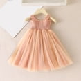 thumbnail image 2 of Yanlir Robe de Princesse Imprimée Sans Manches à la Mode pour Fille, Mignonne et Respirante, Robe de Fête, Col Rond, Tenue d'Été pour la Maison des Enfants, Chemise de Nuit et Tenue Décontractée (Jaune1, 1-2 Ans), 2 of 6