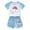 Light Blue b, variant on DAETIROS Kids Cute Outfit Sets-Soft Cotton Cute Tank Top and Fashion Shorts 2PC Kids Clothes Set Black Size 3 T