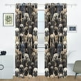 thumbnail image 2 of Cartoon Pug Dog Printing Blackout Curtains for Living Room Bedroom 55W x 72/84L Insulated Window Drapes 2 Panels, 2 of 6