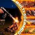 thumbnail image 4 of FHBVT Metal Full-Through Blow Torch Adjustable Powerful Flame Instant Piezo Ignition Refillable Butane Design for Outdoor Kitchen Cooking BBQ Charcoal Igniting Meat Searing Dessert Caramelizing Tool, 4 of 8