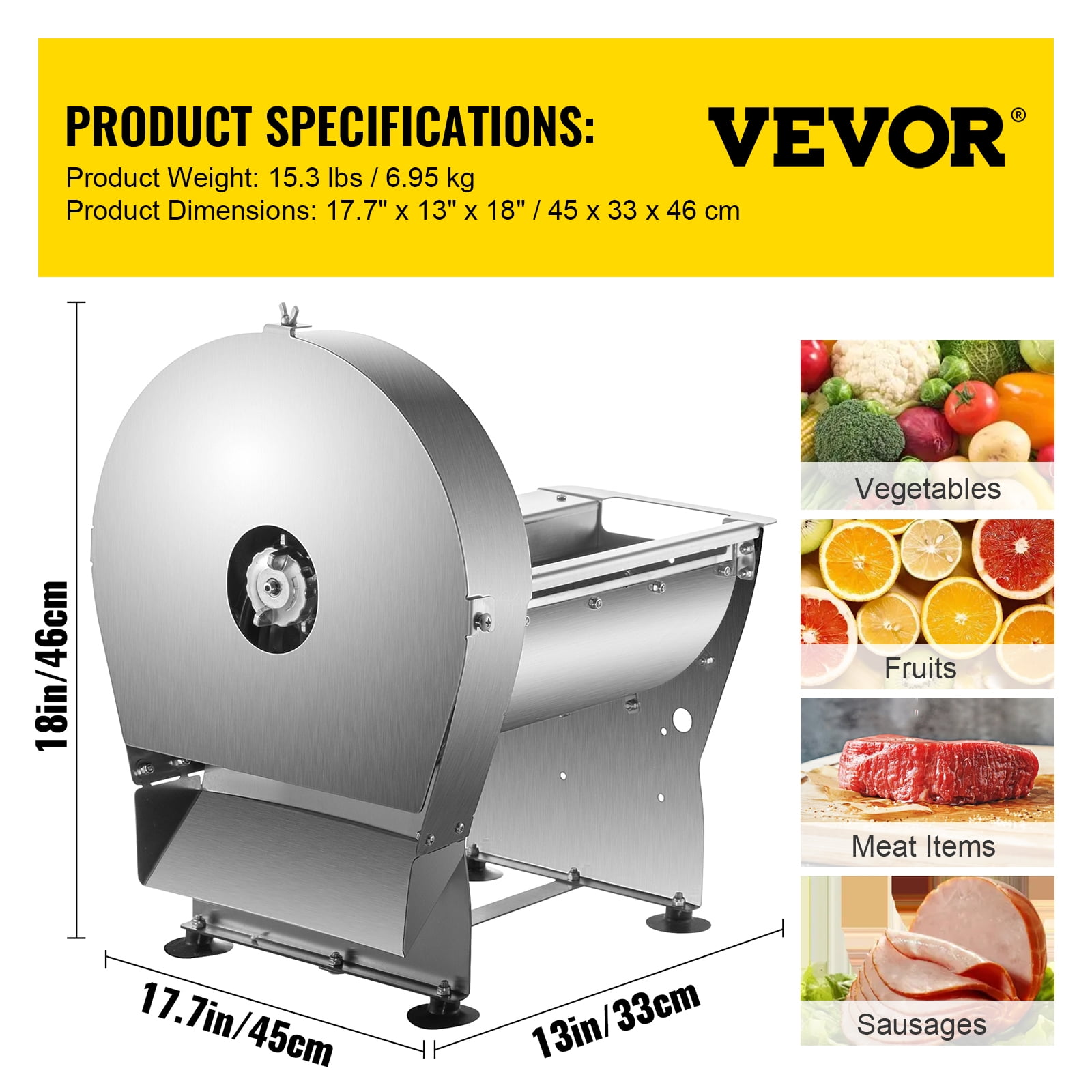 VEVOR Food Dehydrator Machine w/10 Stainless Steel Trays, 800-Watts Silver  Food Dryer w/Adjustable Temperature, FDA Listed SPF100548800WDQGIV1 - The  Home Depot