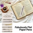 thumbnail image 4 of Fabulously Flat Paper Pens Ultra-Thin Paper Pen Portable Pen Gold Foil Pattern Bookmark, 4 of 8