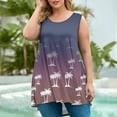 thumbnail image 2 of Gamivast Tank Tops for Women Plus Size Loose Fit Sleeveless Gradient Blouses Oversized Crewneck Cozy Tees Beach Casual Outfits, 2 of 6