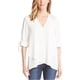 thumbnail image 2 of Blusa de Manga larga con lazo cruzado Karen Kane color blanco roto grande, 2 of 2