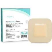 MedVance TM Foam - Bordered Adhesive Hydrophilic Foam Dressing 4"x4" (2"x2" Pad) Box of 5 dressings