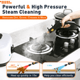 thumbnail image 4 of Aoresac 2500W Portable Handheld Steam Cleaner 2L Water Tank High Temperature Pressurized Steam Cleaning Machine with Brush Heads Gloves for Kitchen Bathroom Air Conditioner Refrigerator, 4 of 6