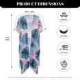 thumbnail image 5 of HELLHERO Tropical Monstera Leaf Kimono Cover Up - Lightweight Breathable Beachwear for Women - Perfect for Summer Vacation, Pool & Resort, 5 of 5