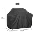 thumbnail image 5 of Grill Cover, BBQ Grill Cover 59 inch,Gas Grill Cover,Waterproof BBQ Cover,UV Resistant,Durable and Convenient,Rip Resistant,Black, 5 of 5