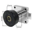thumbnail image 1 of serony Smart Fingerprint Drawer Lock for Cabinet Locks Keyless Locker Home Office Box Wardrobe Wardrobe Black 22mm, 1 of 9