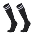 thumbnail image 2 of SPRING PARK Adults Children Striped Soccer Socks, Long Tube Socks Knee High Athletic Socks, 2 of 6