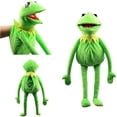 thumbnail image 4 of Marionetas de mano de rana de 60 cm, juguetes de peluche de anime para espectáculos de ranas, regalo de cumpleaños para bebés y niños, 4 of 9