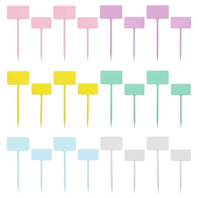 Shisuyan 24Pcs Gardening Plants Labels Succulent Inserted Cards Plastic Flower Sign