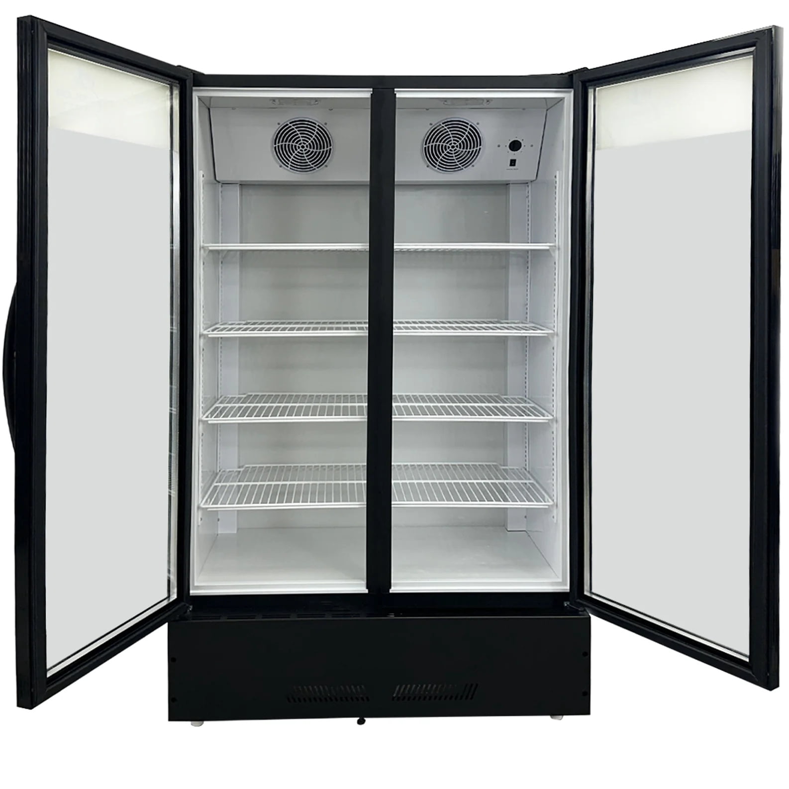 Cooler Depot39 inch, 21 cu. ft, Commercial Refrigerator Merchandiser, 2 glass door cooler, NSF Certified.