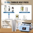 thumbnail image 2 of VEVOR Tumbler Heat Press Machine, 11-30oz Mug Press, Heat Up Fast and Even, Tumbler Press with Sublimation Paper, Tape and Gloves, Temp and Time Setting, for Sublimation Tumblers, Cups, Mugs, Blue, 2 of 9